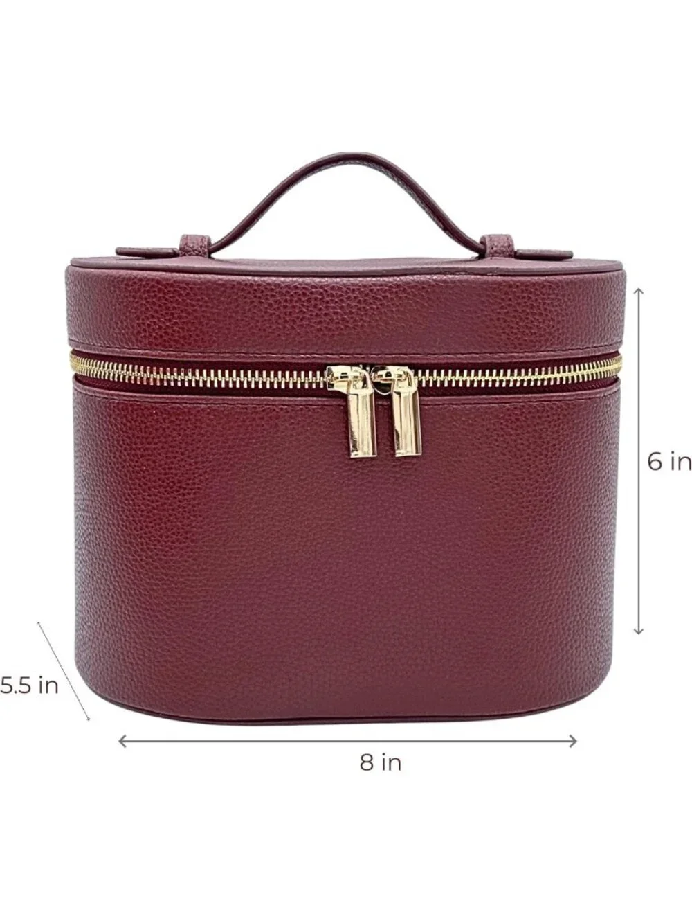 Stylish Travel Makeup Bag with Removable Organizer, Cosmetic Toiletry Case for